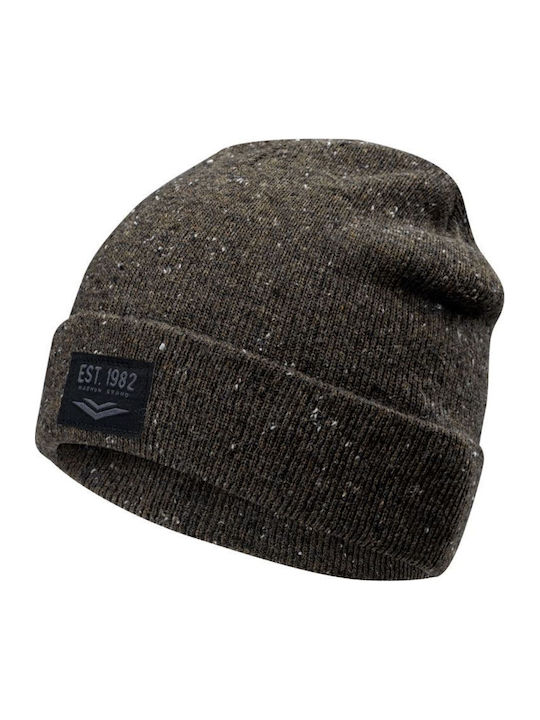 Beanie Unisex Beanie Gestrickt in Beige Farbe