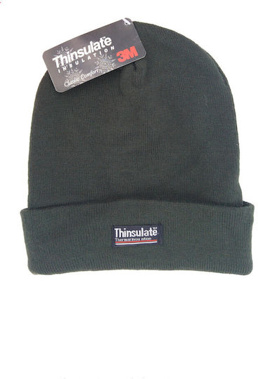Beanie Unisex Fleece Σκούφος Πλεκτός σε Μπλε χρώμα