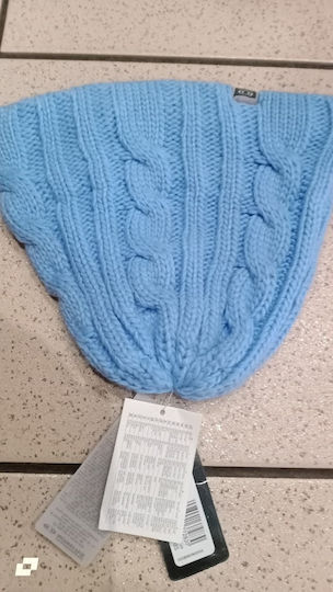 Beanie Unisex Beanie Knitted in Light Blue color