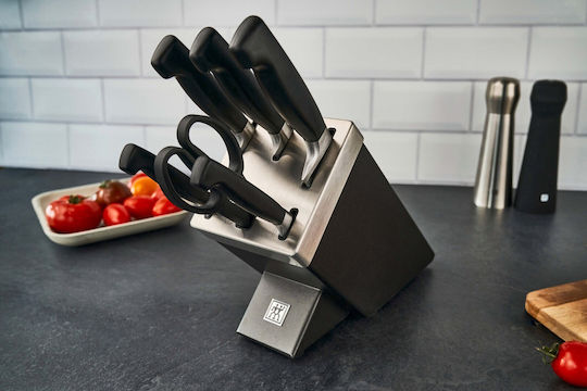 Zwilling J.A. Henckels Four Star Комплект Ножове с Основа от Неръждаема Стомана 5 Бройки