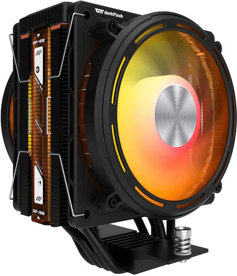 Darkflash Explore E400 Plus Dual Fan CPU Cooling with ARGB for AM4/AM5/115x/1700 Socket
