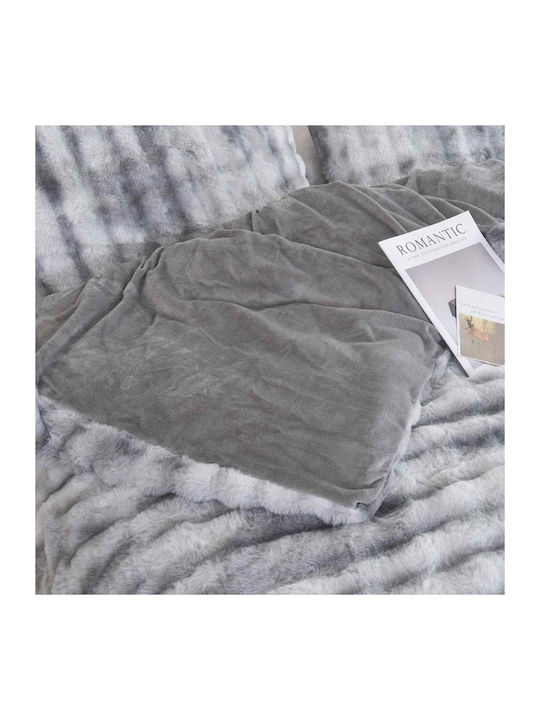 SpitiBazaar Duvet Cover Set Single 160x240cm Gray