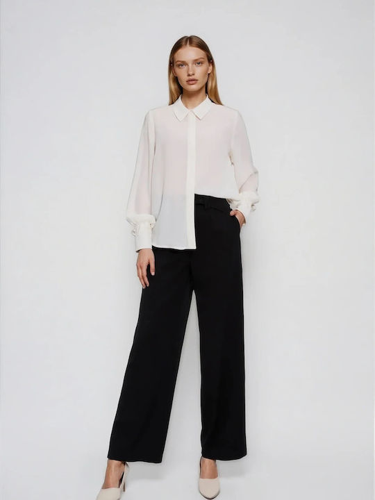 Μακρυμάνικο Γυναικείο Πουκάμισο Off White