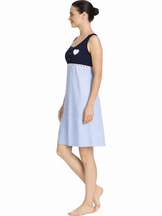 Jeannette Lingerie Summer Women's Nightdress Blue