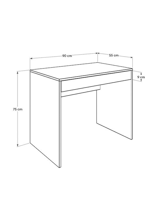 Γραφείο Vareno Ξύλινο Λευκό 90x55x75εκ.