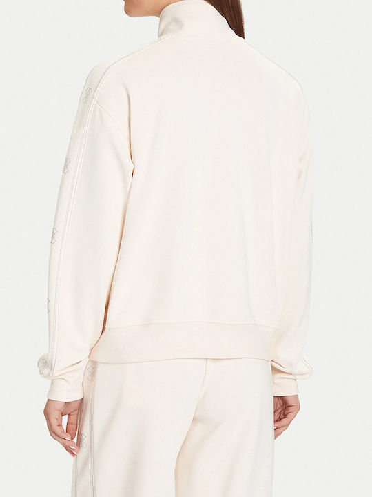 Women's Sweatshirt Jacket Beige