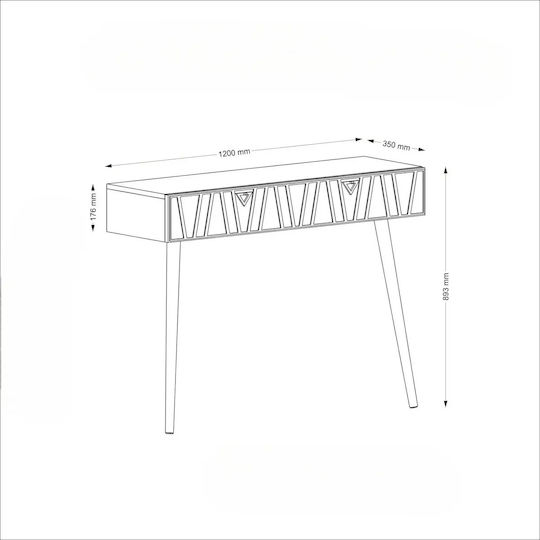 Green Modern Console Entrance with Drawers 120x35x89 Cm Green Modern Console Entrance with Drawers 120x35x89 Cm