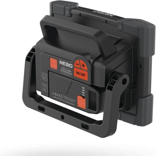 Nebo Rechargeable Work Light with Extension Cord LED IP54 with Brightness up to 5lm