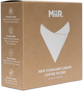 MiiR 100 Филтри за кафе-чай Кафяв Хартия