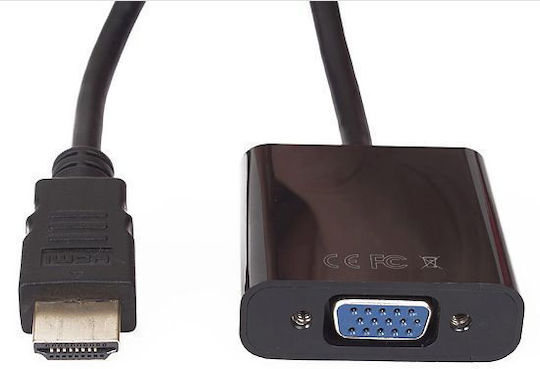 Vcom CG591 Adapter HDMI M zu VGA F Schwarz