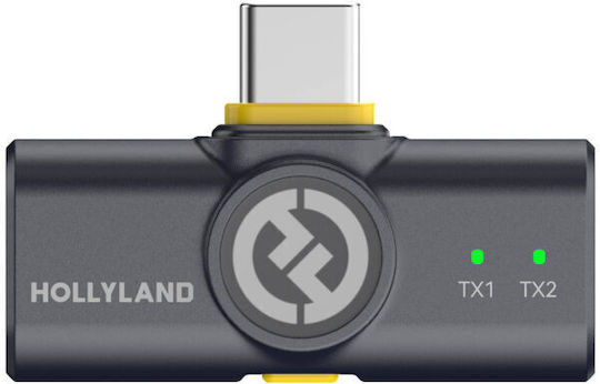 Hollyland Lark M2 Mini Combo Σετ Ασύρματο Μικρόφωνο Πέτου, Clip On για Κινητό