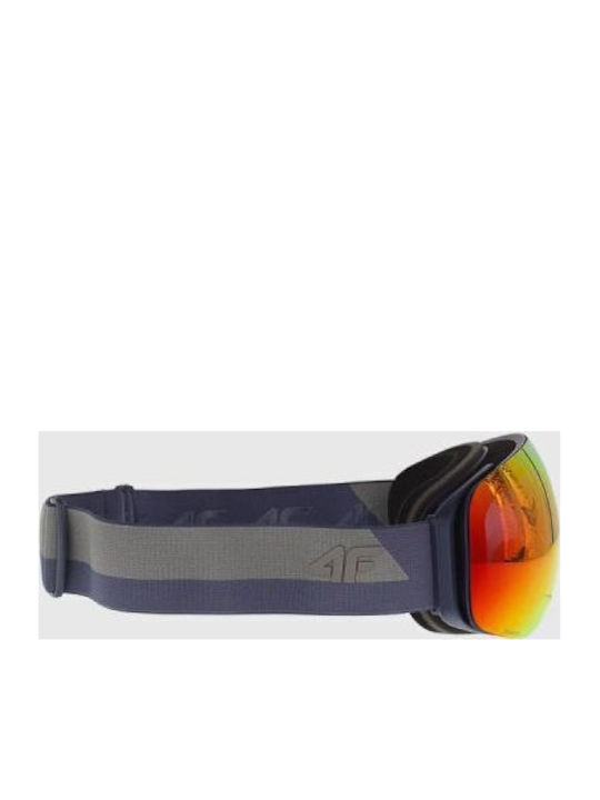 4F Μάσκα Σκι & Snowboard Ενηλίκων Πολύχρωμη με Φακό Polarized σε Πολύχρωμο Χρώμα