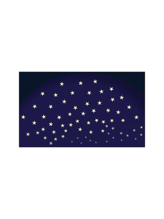 Brainstorm Kinder Wandsticker Wand Leuchtend Glow Starry Night 14cm 60Stück