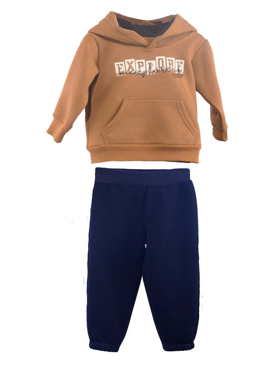 Kids Tracksuits With Top Brown 2 Pieces