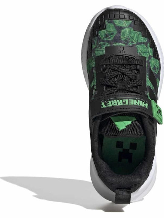 Minecraft Fortarun 4.0 Αθλητικά Παιδικά Παπούτσια Running με Σκρατς Μαύρα