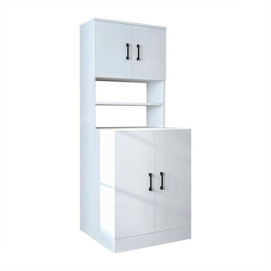 Dulap Mobilier Pentru Baie Uși Albe 70x32x180cm