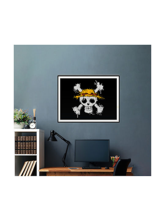 Плакат One Piece Jolly Roger Флаг An168 21см x 30см