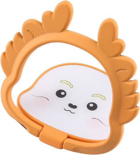 Universal Cartoon Dragon Μεταλλικό Ring Holder Orange