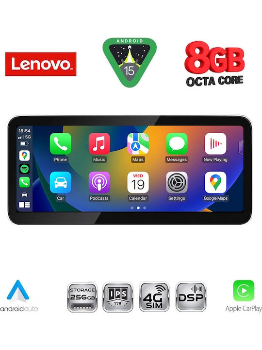 Lenovo Sistem Audio Auto pentru Mercedes-Benz Clasa B 2015-2019 (Bluetooth/USB/WiFi/GPS/Apple-Carplay/Android-Auto) cu Ecran Tactil 10.33"