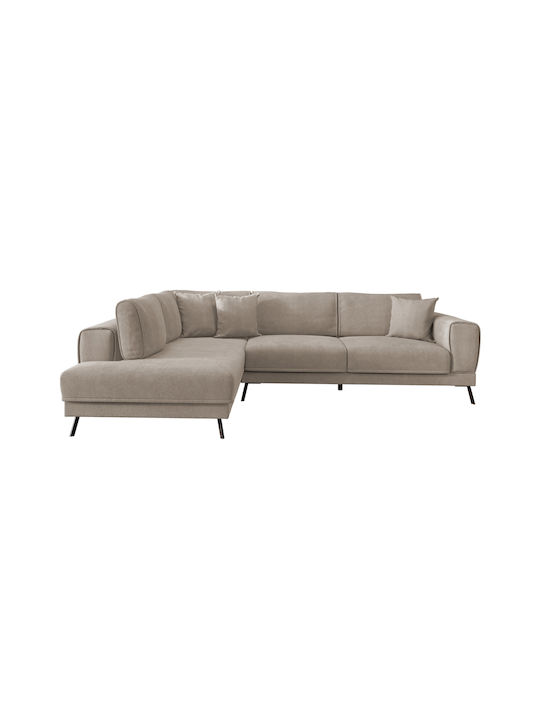 Zenora Ecke Sofa Sofa mit Linke Ecke & Stauraum Beige 304x212x80cm