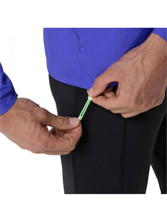 Road Packable Athletic Jacket Blue