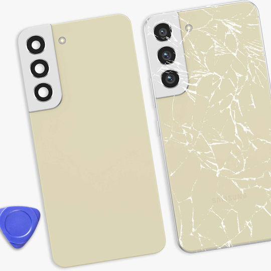 Clappio Replacement Battery Cover Galaxy S22 Integrated Adhesive Beige