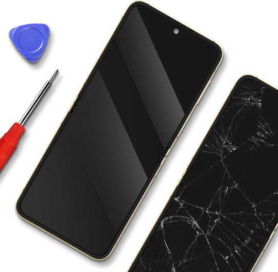 Ecran Amoled Interior Complet Samsung Galaxy Z Flip 6 Service Pack Galben