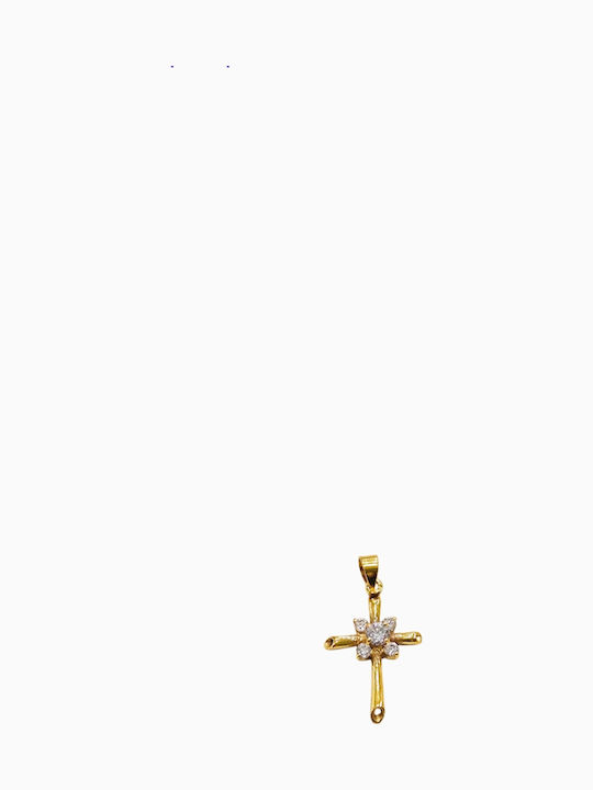 Silber Vergoldeter Kreuz mit Kette Zirkon Silver925 Silber Vergoldeter Kreuz mit Kette Zirkon Silver925
