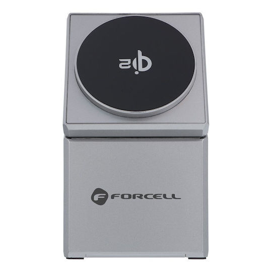 Forcell Ασύρματος Φορτιστής Qi2 5W Ασημί (F-Energy Rotation Cube)