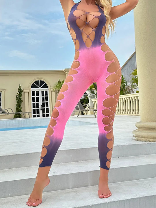 Bodystocking Sexy Decupat O Singură Bucată Os