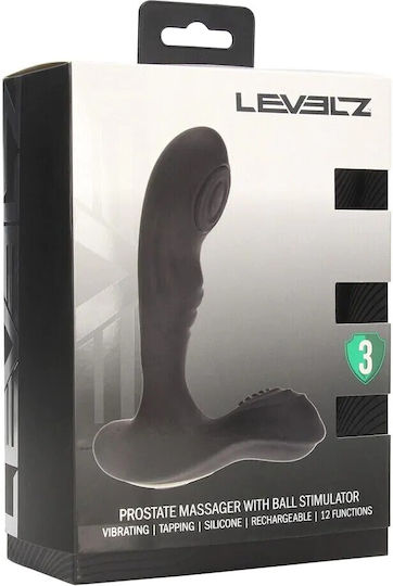 Shots Anal Plug mit Vibration Schwarz