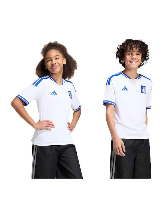 Kinder-T-Shirt Weiß Performance