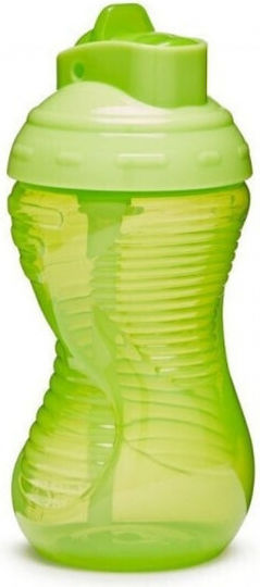 Munchkin Mighty Grip Straw Kids Water Bottle Plastic with Straw Green 300ml