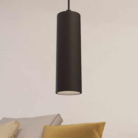 Eglo Black Ceiling Light Rail with GU10 Socket 31x31cm