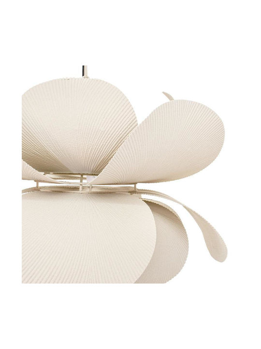Fylliana Fl620410 Pendant Light Beige with Crystals for Socket E27 57x43cm