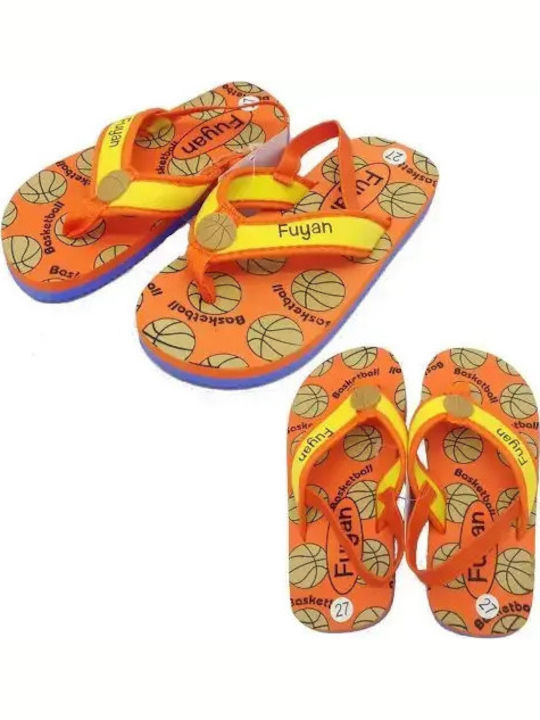 Șlapi pentru copii Flip Flops Portocalii
