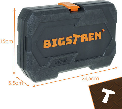 Bigstren Set de chei tubulare și clichet 1\4" 56buc