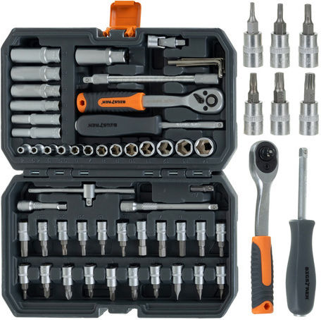 Bigstren Set de chei tubulare și clichet 1\4" 56buc