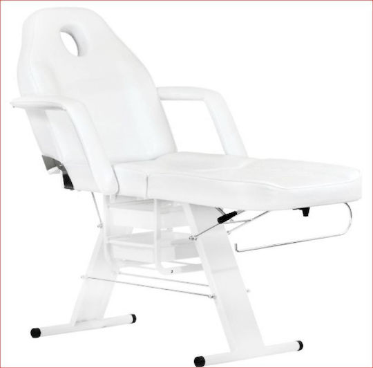 Salon Tech Beauty Chair with Adjustable Height White