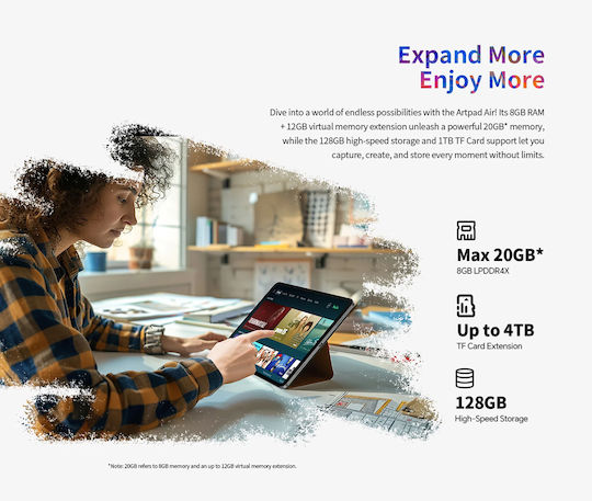 Teclast ArtPad Air 4G 11" Tablet (8GB/128GB) Γκρι