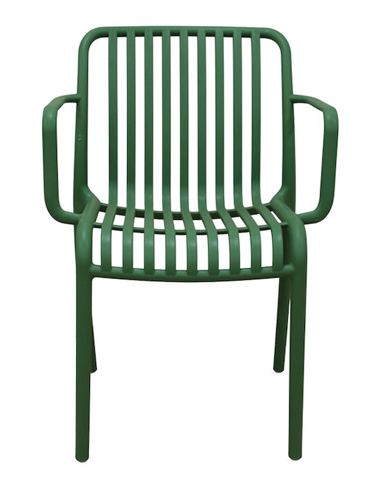 Scaun De Exterior Din Polipropilenă Parma Light Olive 56x56x79 Cm