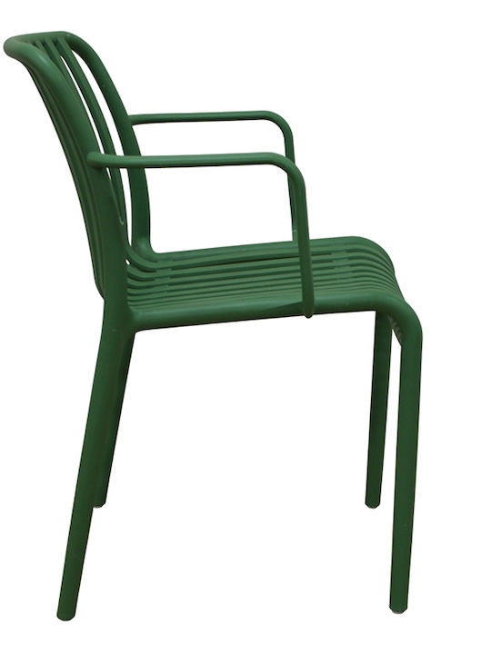 Scaun De Exterior Din Polipropilenă Parma Light Olive 56x56x79 Cm