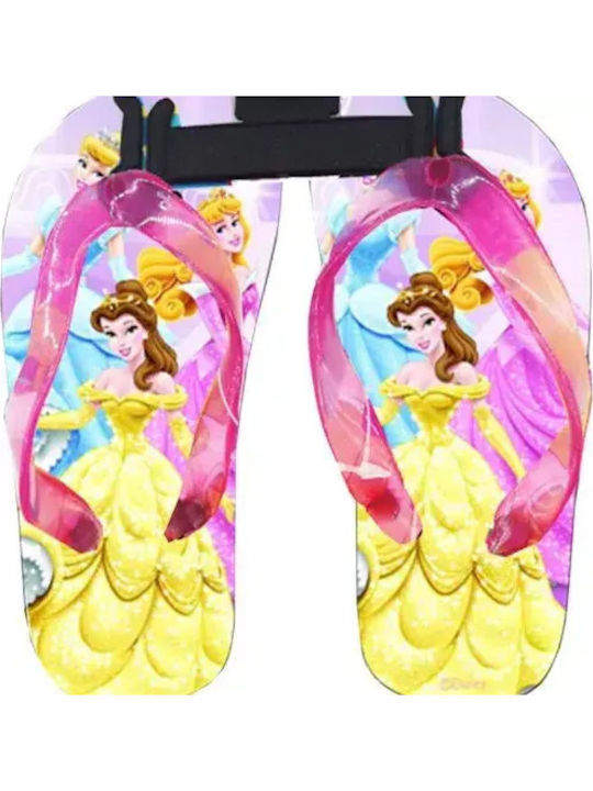 Детски джапанки тип флип-флоп Жълти Princess Belle