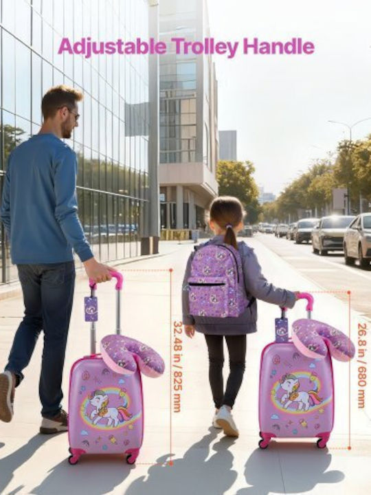 Vevor Βαλίτσες Ταξιδιού Σκληρές Μονόκερος με 4 Ρόδες Σετ 5τμχ