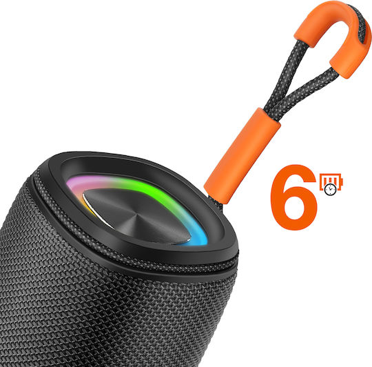 LinQ PK6827 Bluetooth-Lautsprecher 8W mit Akkulaufzeit bis zu 6 Stunden Schwarz