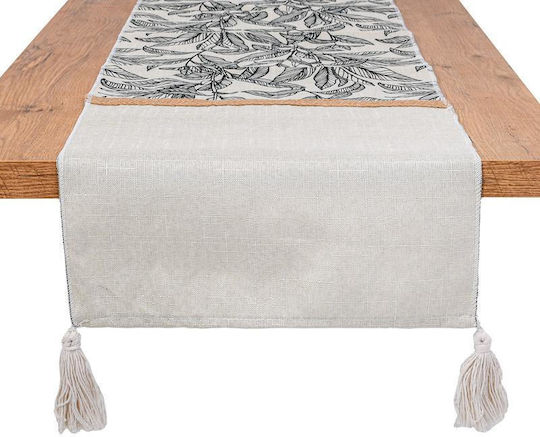 Fylliana Ράνερ Opulent Λευκό-μαύρο 33x150εκ. (Διάφορα Χρώματα)