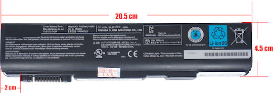 Батерия за лаптоп Toshiba Satellite B450 L40 S500 S750 Tecra A11 M11 S11 Pa3787 Pa3788u-1brs Pabas223 Pabas221 10.8v 55wh 4860mah Код 1-bat0550