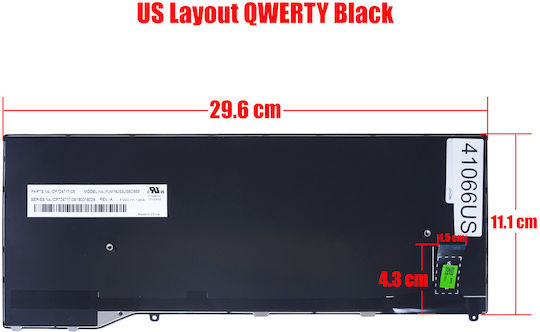 Laptop Keyboard Fujitsu Lifebook U747 U748 U749 E449 E548 E549 E749 Cp724717-03 Cp728761-01 Fjm16j53us6d855 Fjm16j6300jd859 Cp724709-03 Us Black Code 41066us
