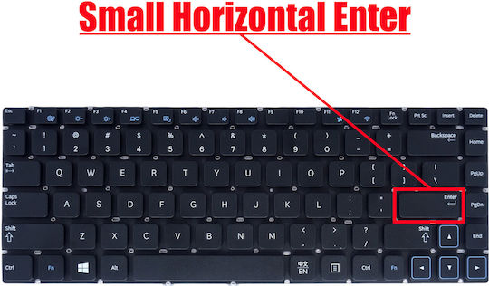 Πληκτρολόγιο Laptop για Samsung και Διάταξη Αγγλικά (US) σε Μαύρο χρώμα NP305V4A