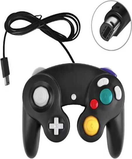 1-GAME067 Ενσύρματο Gamepad για GameCube / Wii U Μαύρο